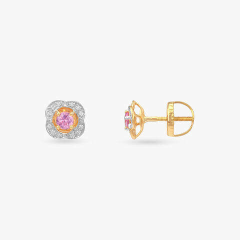 Bloom Halo Diamond Stud Earrings