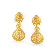 Elegant Filigree Drop Gold Earrings,,hi-res image number null