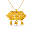 Elegant Jiutiya Gold Pendant,,hi-res image number null