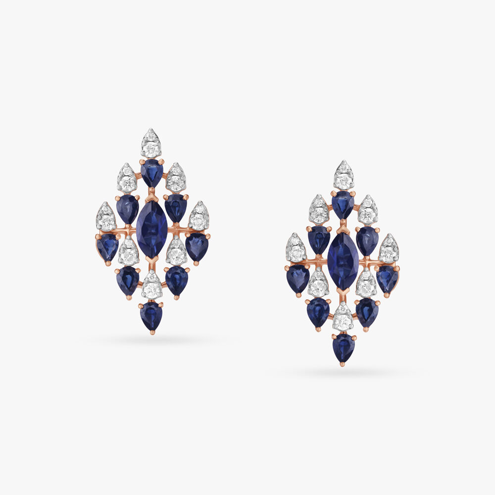 Tanishq sapphire earrings sale