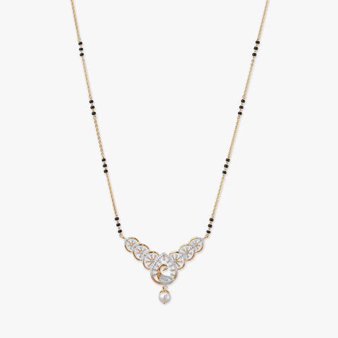 Spiral Serenade Diamond Mangalsutra