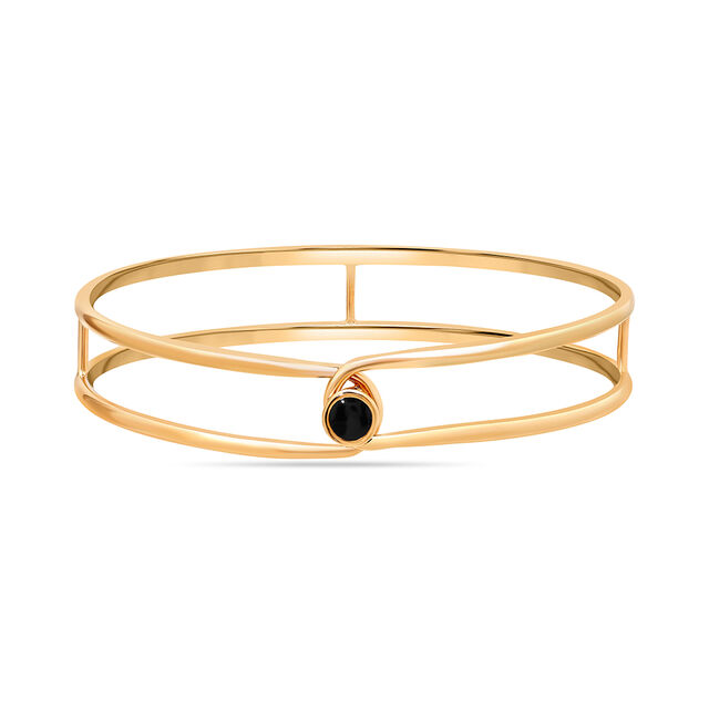 14 KT Yellow Gold Sophisticated Bangle,,hi-res image number null