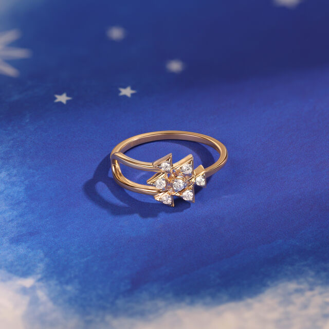 Starstruck Elegance 14KT Diamond Finger Ring,,hi-res image number null