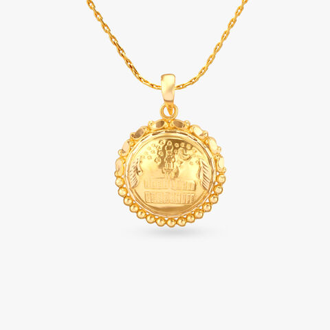 Divine Radiance Gold Pendant