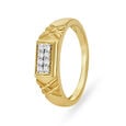 Handsome 18 Karat Gold Criss-Cross Patterned Ring,,hi-res image number null
