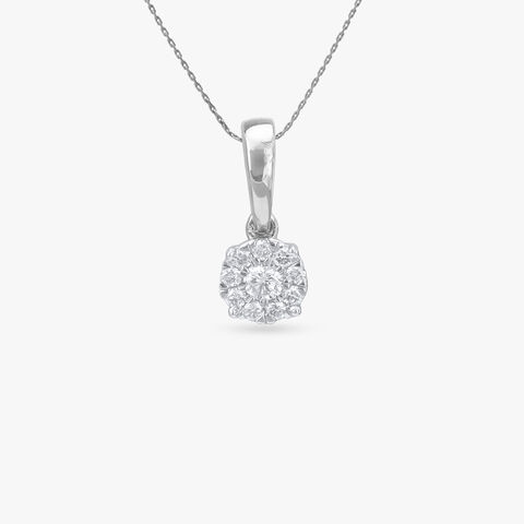 Timeless Sparkle Diamond Pendant and Earrings Set