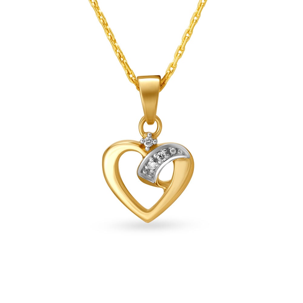 Tanishq heart shaped pendant sale