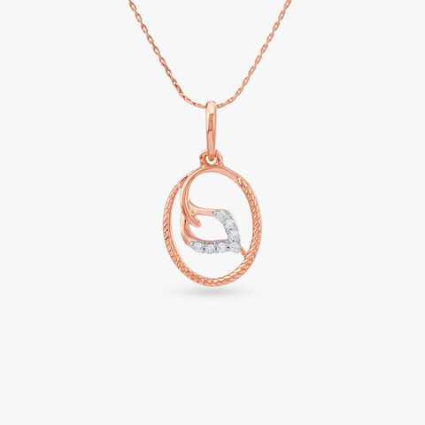 Oval Whispers Diamond Pendant