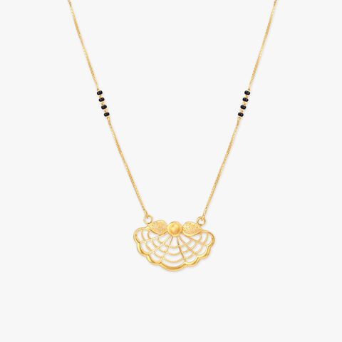 Wave Bloom Gold Mangalsutra