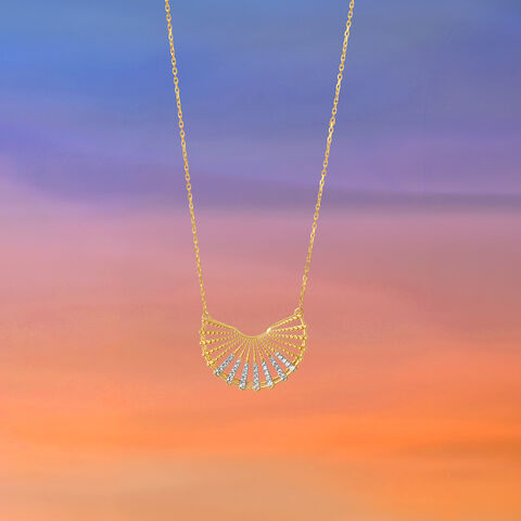 Rising Horizon Diamond Necklace