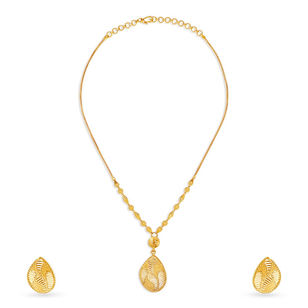 Teardrop necklace and earring set shop