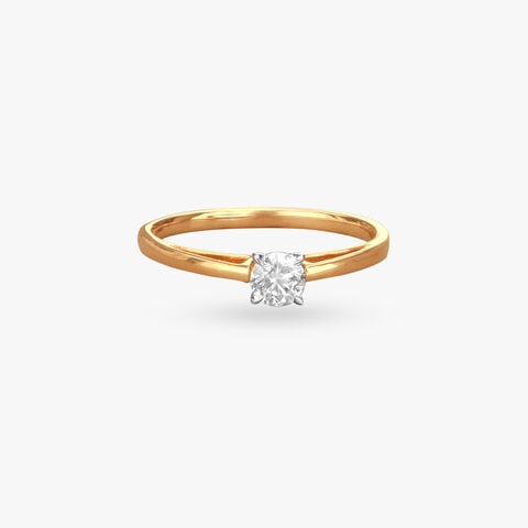 Forever Gleam Diamond Solitaire Finger Ring