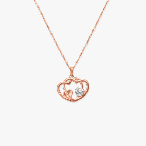 Together Forever! Diamond Pendant with Chain