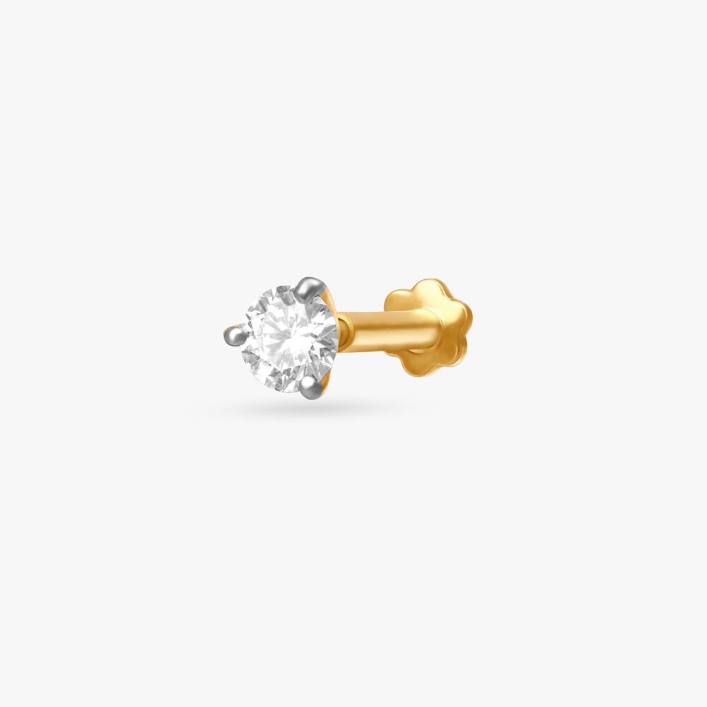 Diamond nose top stud tanishq