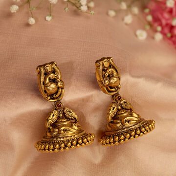Enchanting Peacock Jhumkas