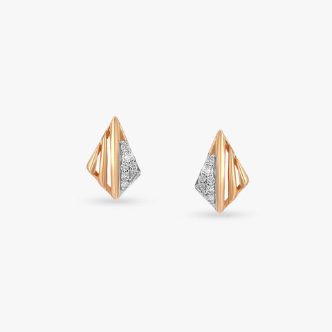 Facet Flair Diamond Stud Earrings