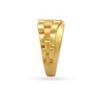 Suave Bracelet Pattern Gold Finger Ring For Men,,hi-res image number null
