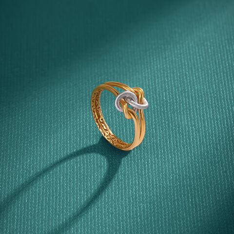 Infinity Knot Gold Finger Ring