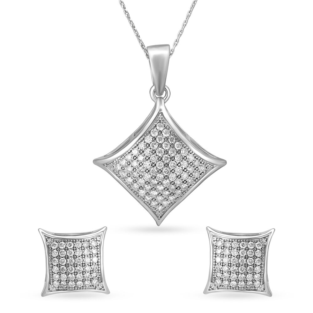 Silver pendant best sale set tanishq