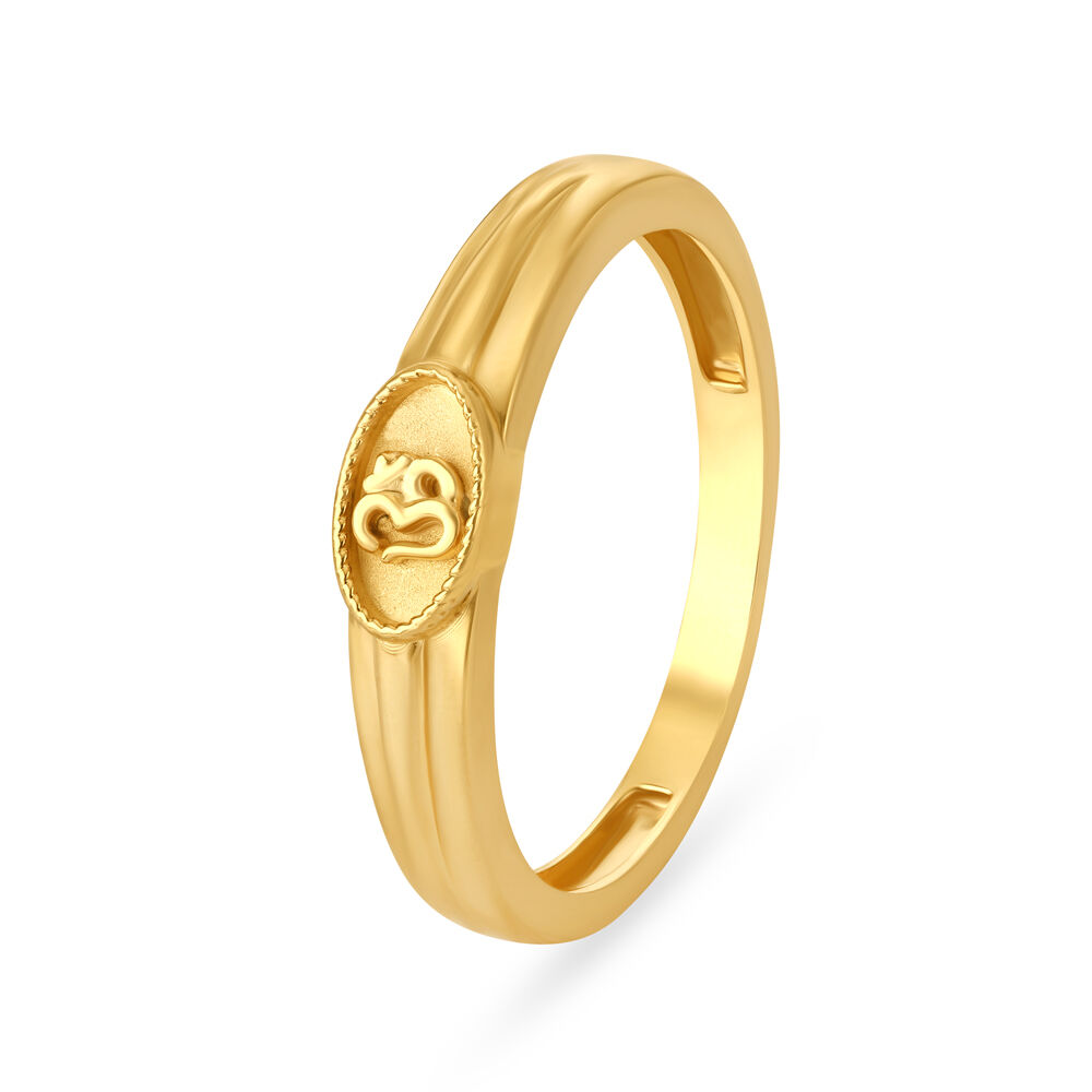 Contemporary 22 Karat Yellow Gold Finger Ring