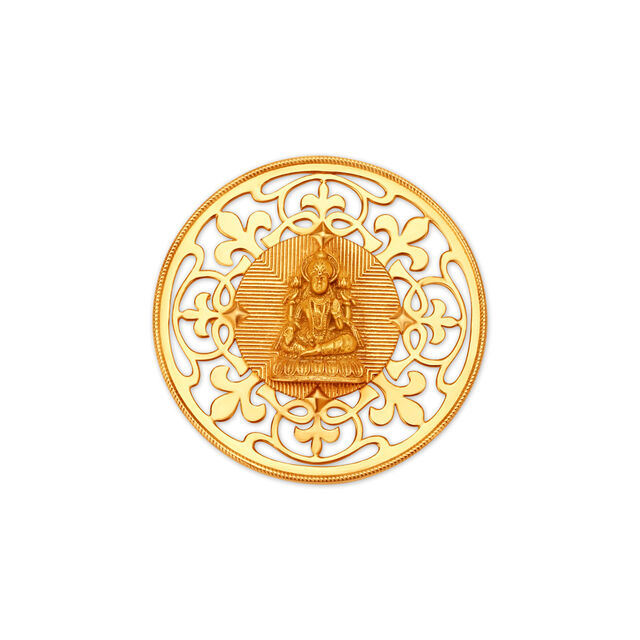 Goddess Lakshmi Motif 22 Karat Gold Coin,,hi-res image number null