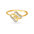 Subtle Butterfly Diamond Finger Ring,,hi-res image number null