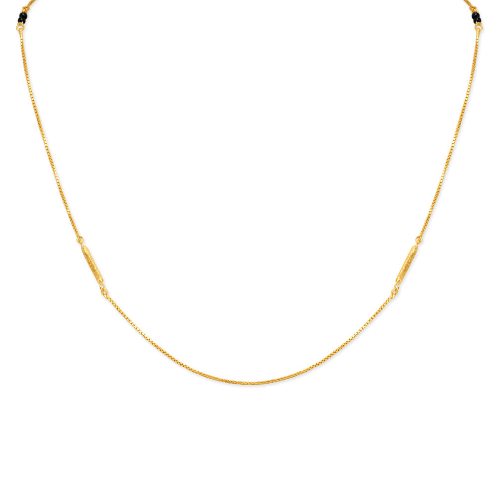Tanishq black outlet beads chain
