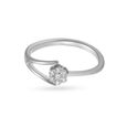 Sublime White Platinum Finger Ring,,hi-res image number null