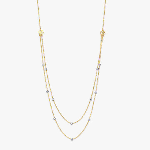 Beaded Gold Necklace
