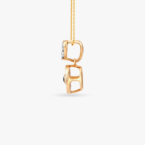 Lucky Heart Diamond Pendant for Kids