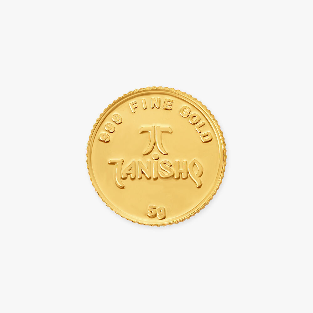 Gold coin on sale tanishq 24k