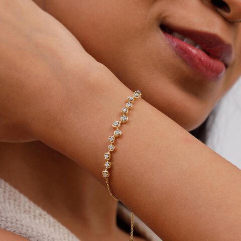 Playful Orbit Diamond Bracelet