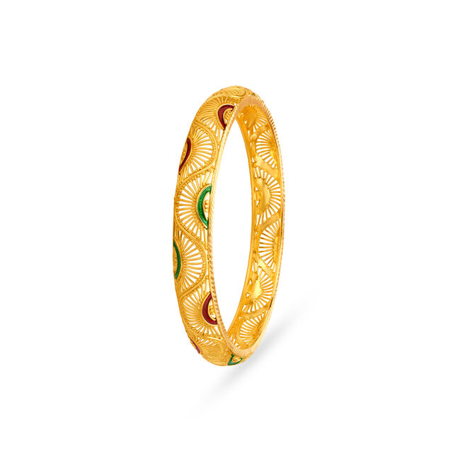 Fancy Gold Bangle,,hi-res image number null