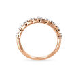 14 KT Rose Gold Half Eternity Diamond Ring,,hi-res image number null