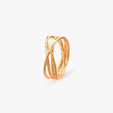 Ribbon Wrap Gold Ring