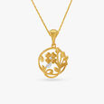 Elegant Floral Pendant and Earrings Set,,hi-res image number null