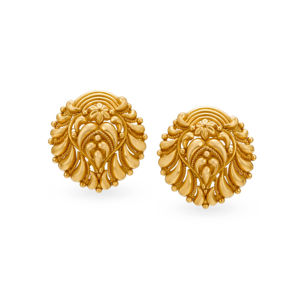 Antique gold hotsell earrings tanishq