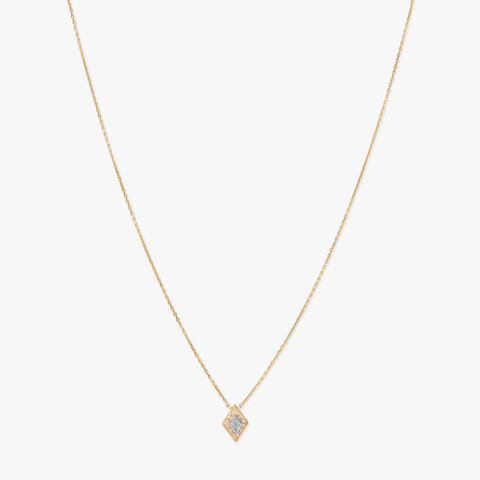 Prism Whisper Diamond Pendant with Chain and Earrings Set