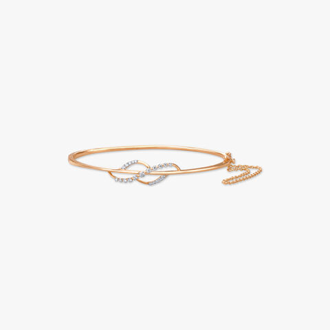 Delicate Loop Diamond Bangle
