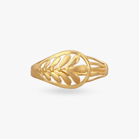 Eternal Leaf Gold Ring alternate view 1