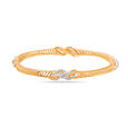 14 KT Yellow Gold Sophisticated Bangle,,hi-res image number null