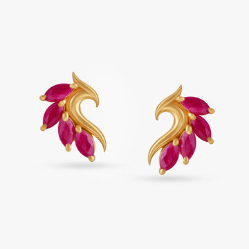 Splendid Ruby Stud Earrings