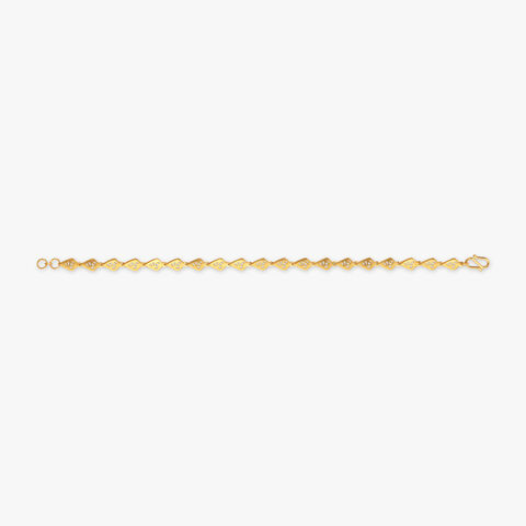 Angular Glow Gold Bracelet