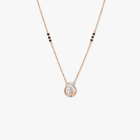 Teardrop Sparkle Diamond Mangalsutra