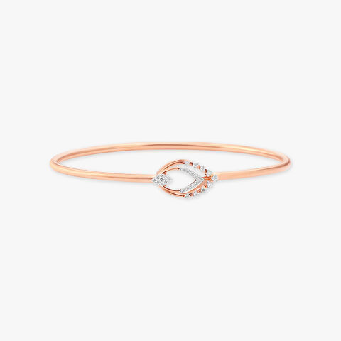 Petal Arc Diamond Bangle