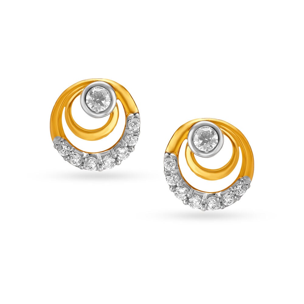 Earrings: Buy Stylish Gold & Diamond Earrings for Women Online | Mia By  Tanishq