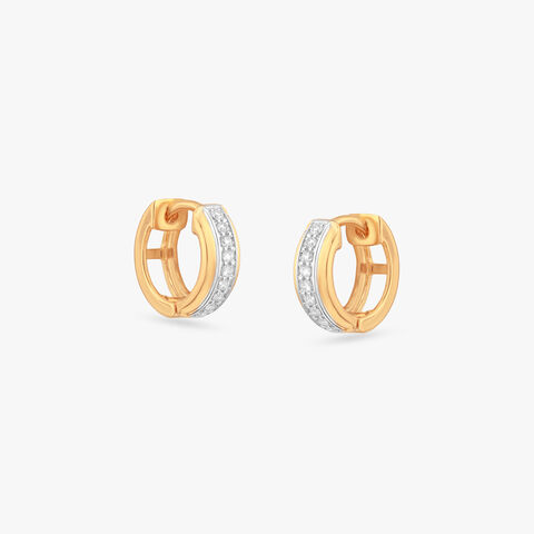 Power Statement Diamond Hoop Earrings For Men