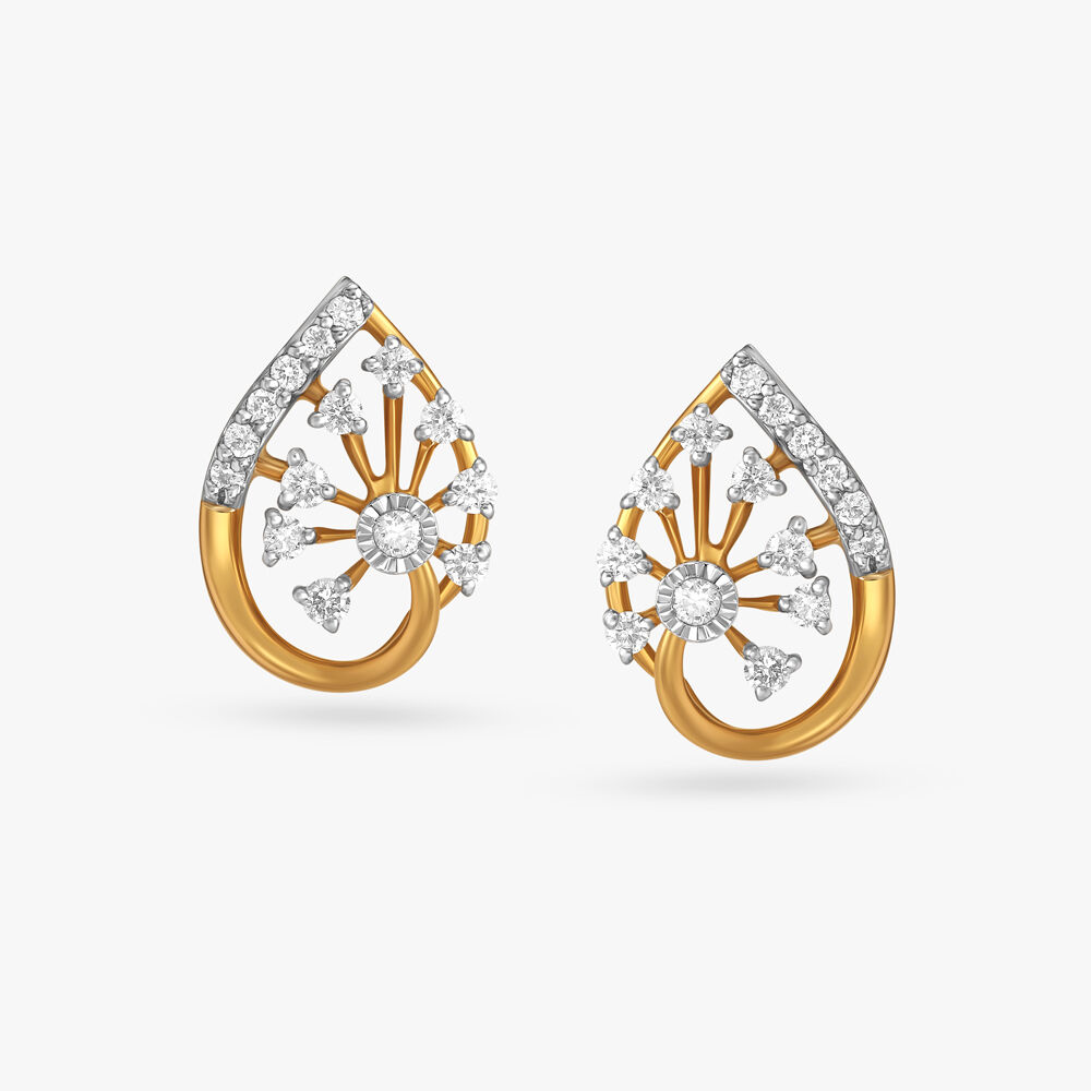 Simple store diamond earrings