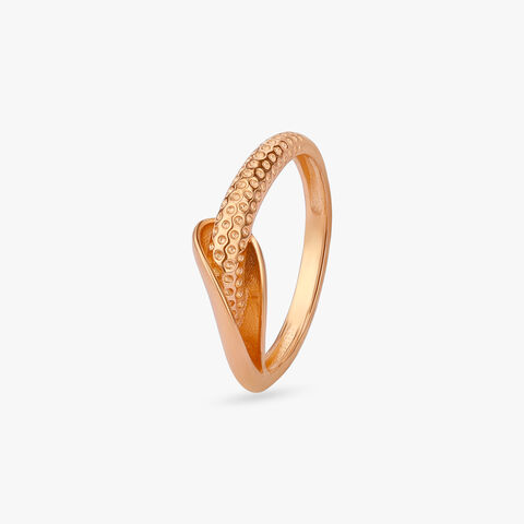 Sculpted Flow Gold Ring