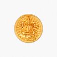 Goddess Lakshmi with Lotus Motif 22 Karat Gold Coin,,hi-res image number null
